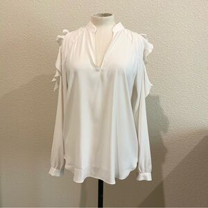 NWT Cream Ann Taylor long sleeve blouse
